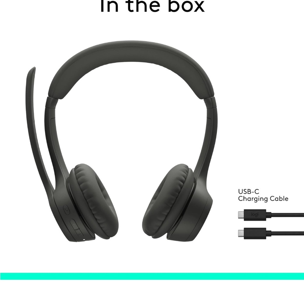Logitech H600 Wireless Over-Ear Headset – Black – NEW - Picture 10 of 11